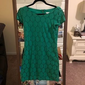 Xhilaration Kelly Green Crochet Dress